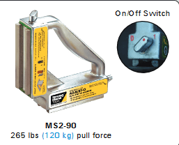 StrongHand Adjust-O 90 Dual Switch Welding Magnet MS2-90 available online at Welders Supply